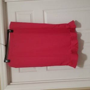 Shein curve  womens   4× pink  skirt